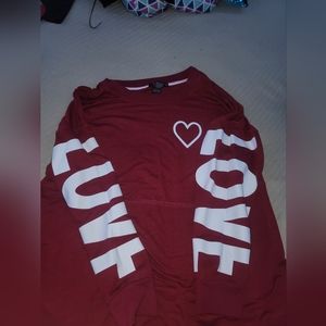 XL miss chievous maroon shirt